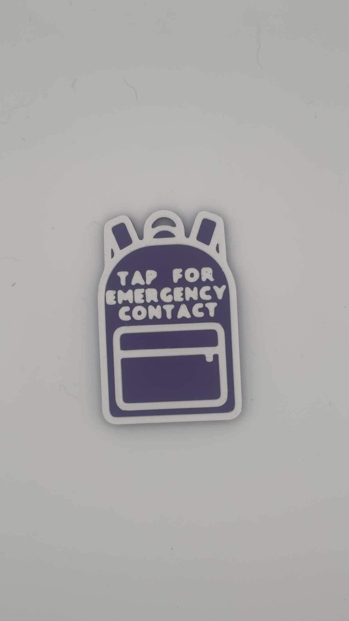 Backpack NFC Emergency Contact Tag