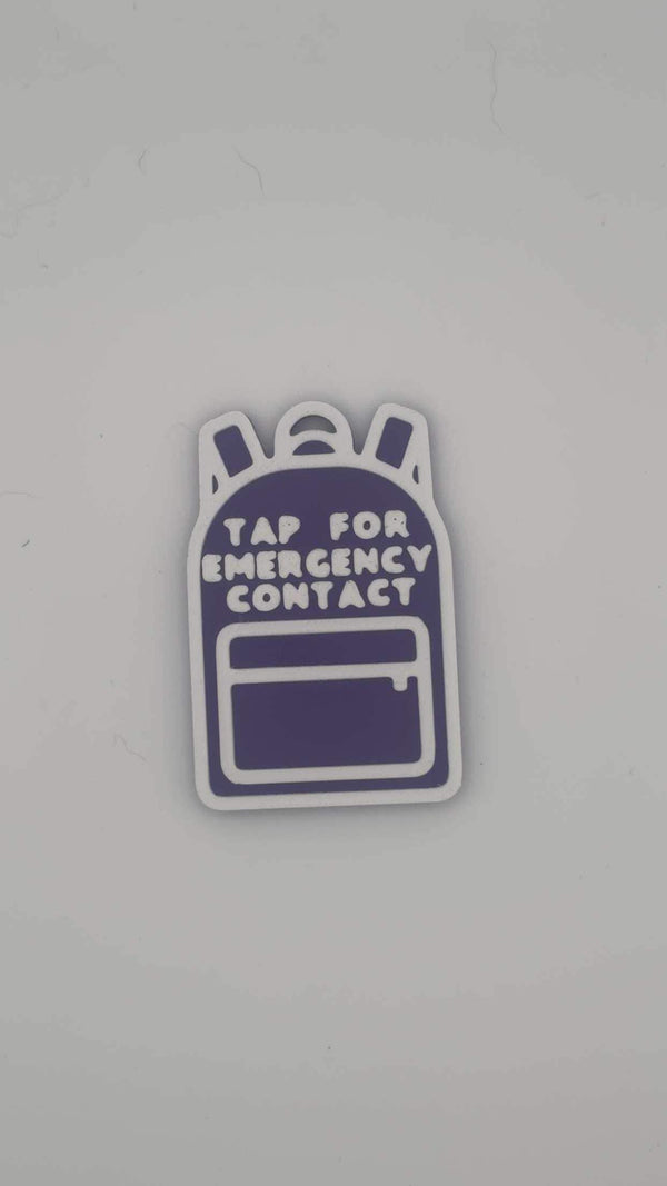 Backpack NFC Emergency Contact Tag